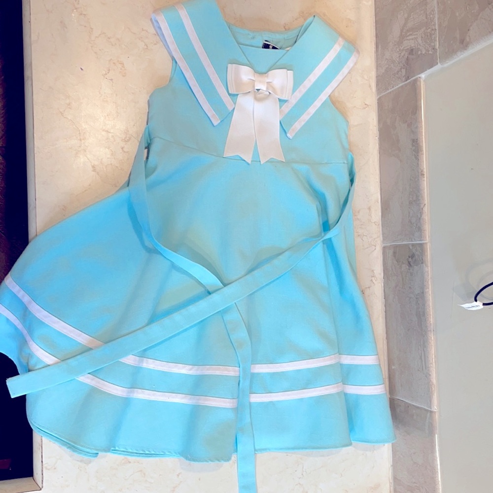 Light blue nautical/ sailor dress 3t